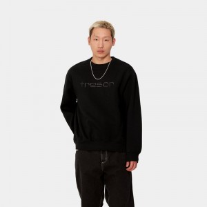 Black Men Carhartt WIP x TRESOR Techno Alliance Sweatshirt | NLQ-036782