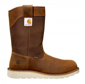 Dark Brown Men Carhartt Waterproof 10" Soft Toe Wellington Boots | GIL-951308