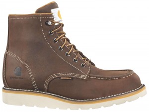 Dark Brown Men Carhartt Waterproof 6" Moc Toe Wedge Boots | FKV-137084