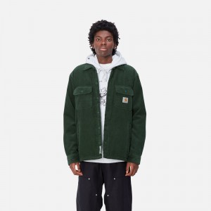 Green Men Carhartt Whitsome Shirt Jackets | KCJ-517368