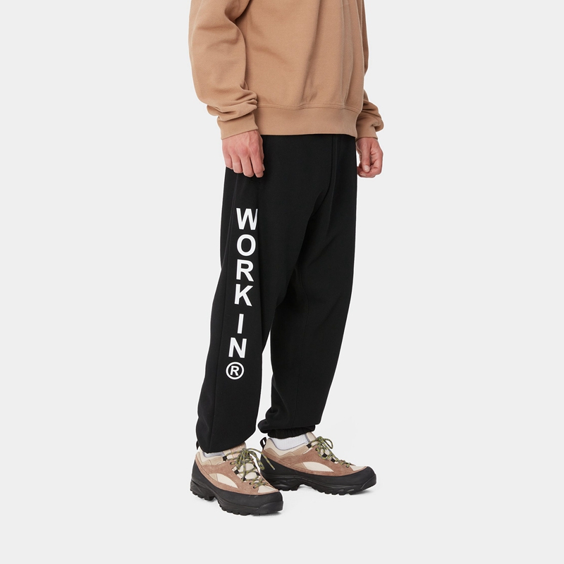 Black Men Carhartt Body Of Work Pants | EWJ-360142