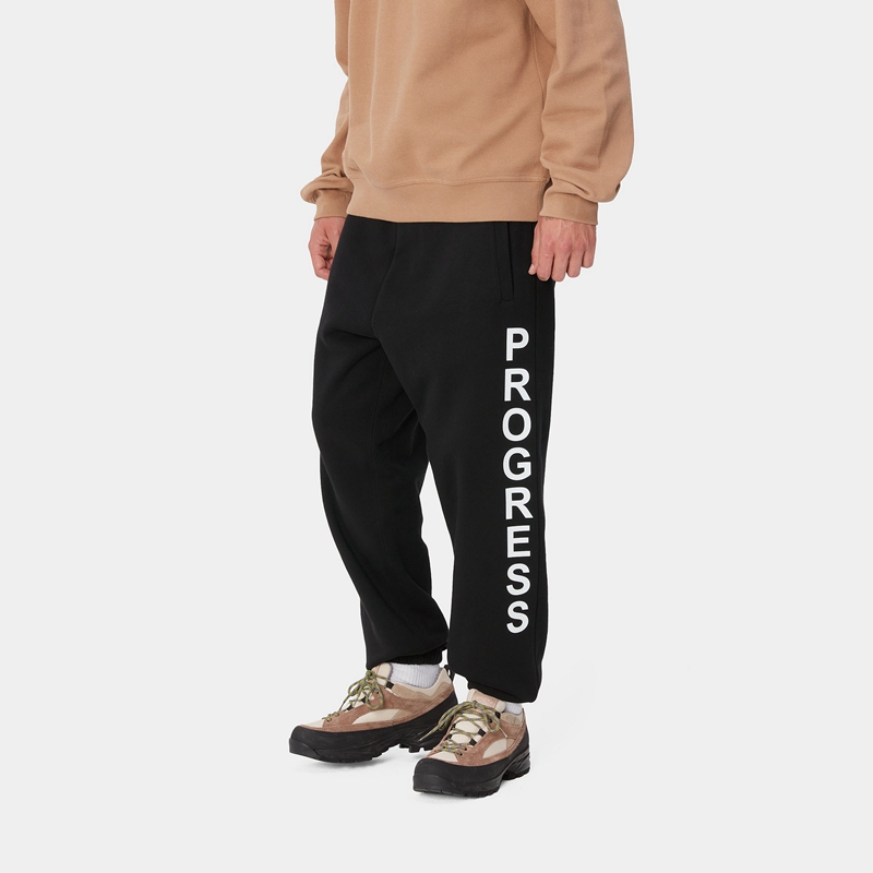 Black Men Carhartt Body Of Work Pants | EWJ-360142