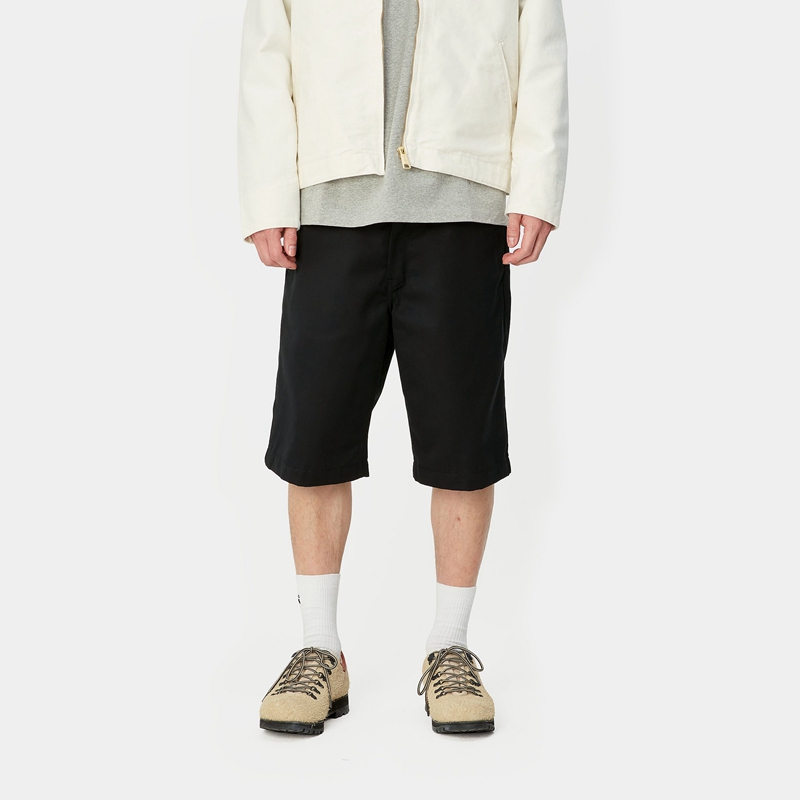 Black Men Carhartt Master Shorts | FPA-851640