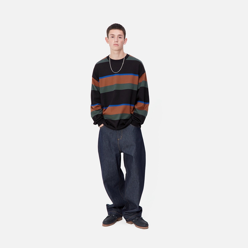 Black Men Carhartt Sundling T-Shirt | ZOD-891034