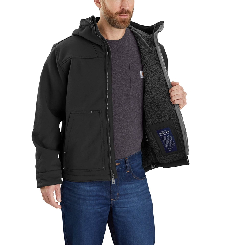Black Men Carhartt Super Dux™ Sherpa-Lined Active Jackets | HAL-743629