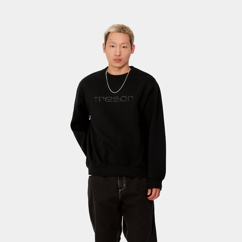 Black Men Carhartt WIP x TRESOR Techno Alliance Sweatshirt | NLQ-036782