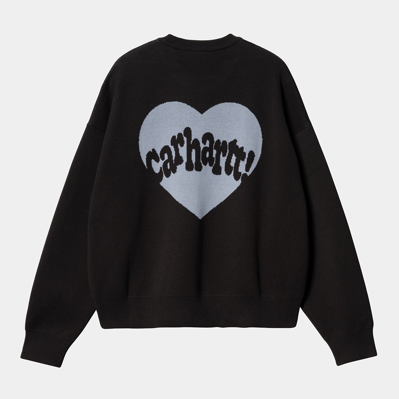 Black Women Carhartt Amour Sweatshirt | USR-182764