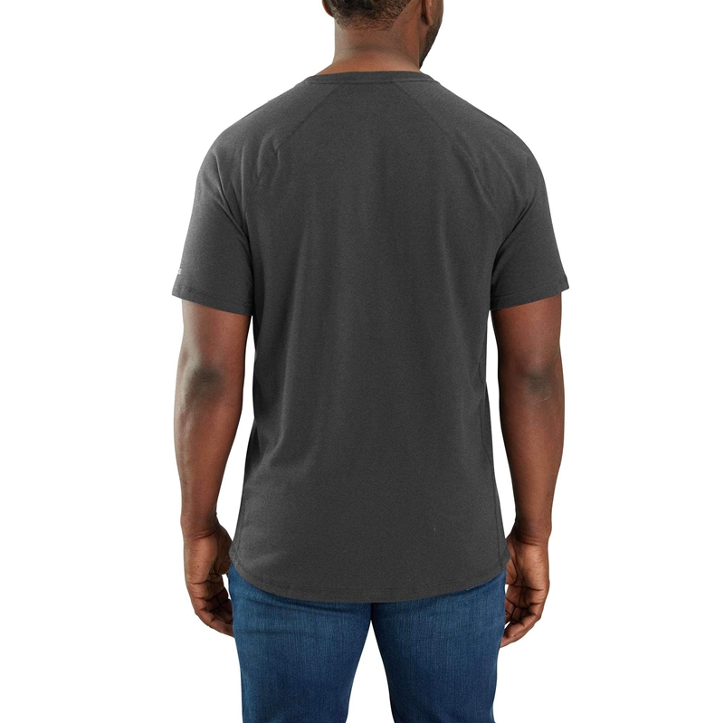 Blue Men Carhartt Force® Relaxed Fit Short-Sleeve Pocket T-Shirt | SUA-791603