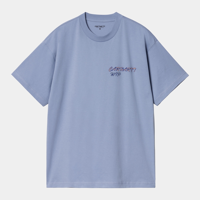 Blue Men Carhartt Gelato T-Shirt | LWN-048259
