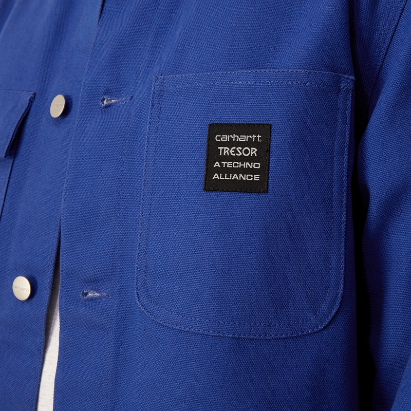 Blue Men Carhartt WIP x TRESOR Way Of The Light Michigan Coats | KZM-190352