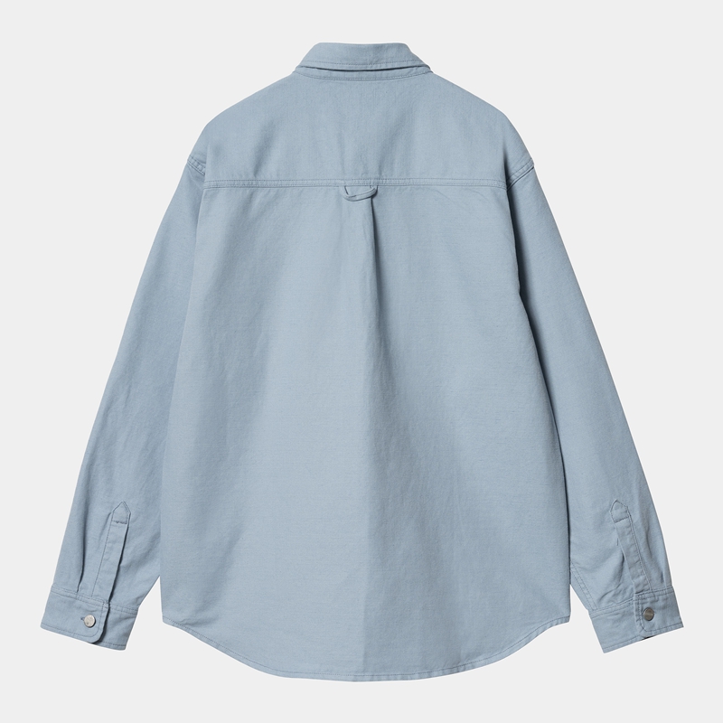 Blue Men Carhartt Walter Shirt Jackets | SXW-289630