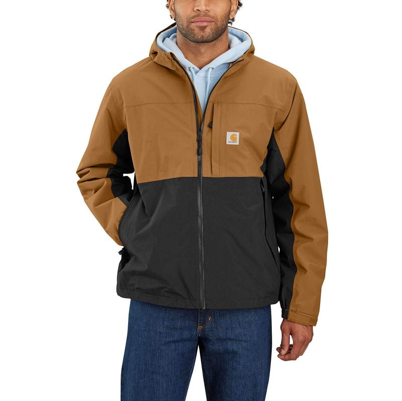 Brown Men Carhartt Storm Defender® Waterproof Jackets | JIC-290876