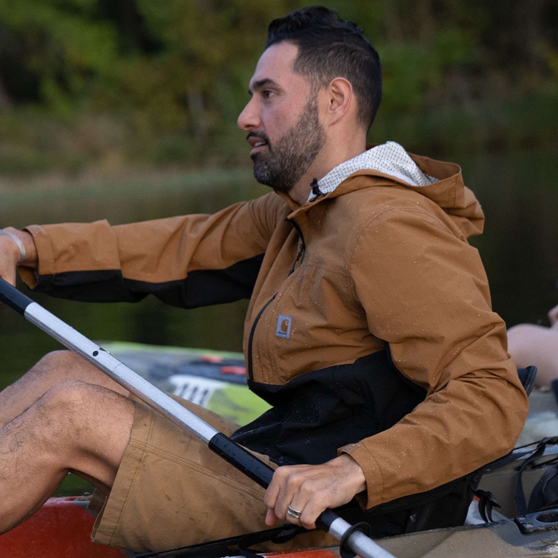 Brown Men Carhartt Storm Defender® Waterproof Jackets | JIC-290876
