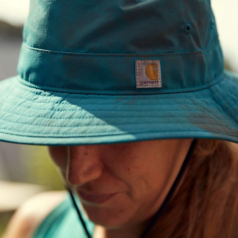 Brown Women Carhartt Rain Defender® Lightweight Bucket Hats | CQM-341678