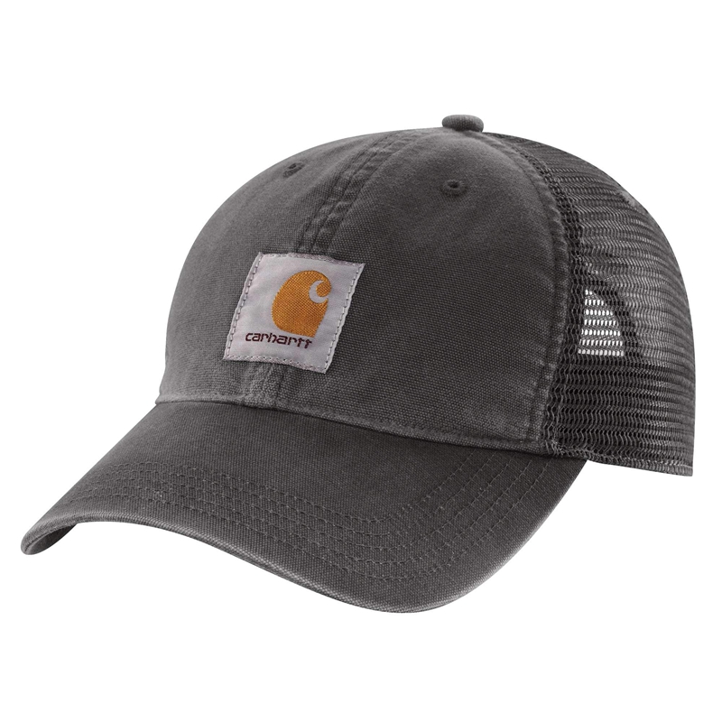 Dark Grey Women Carhartt Canvas Mesh-Back Hats | WZY-421873