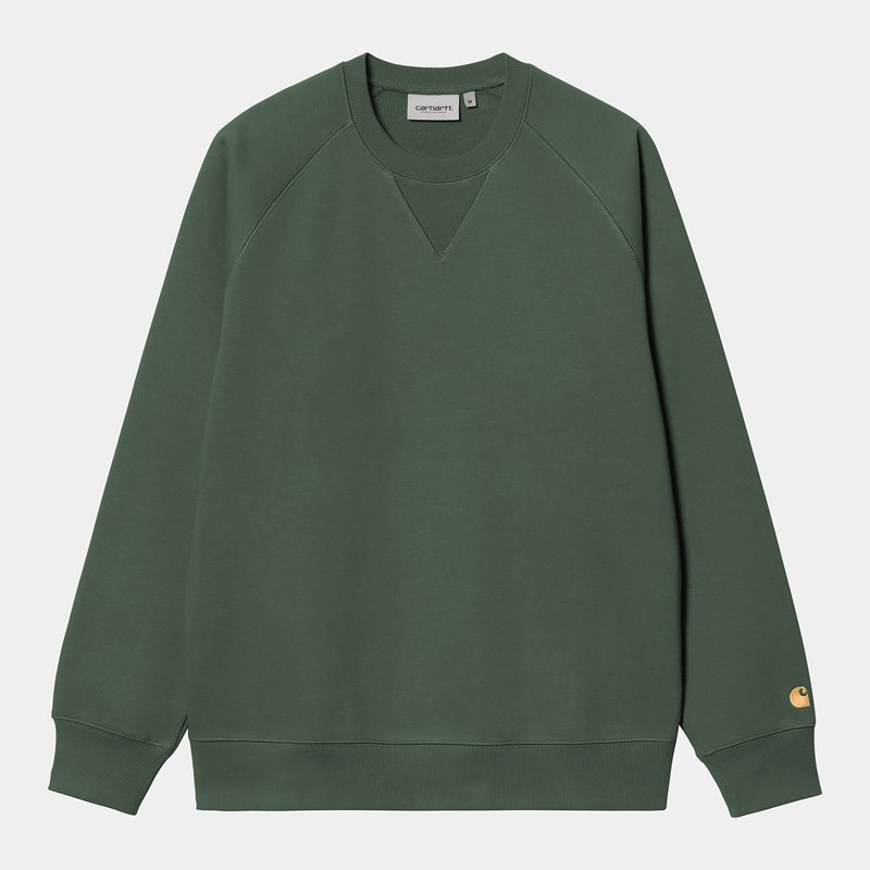 Green Men Carhartt Chase Sweatshirt | UTC-435291