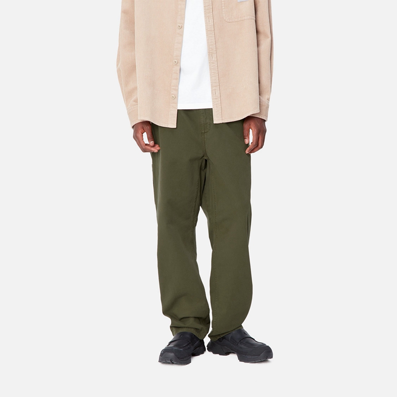 Green Men Carhartt Flint Pants | INW-470961