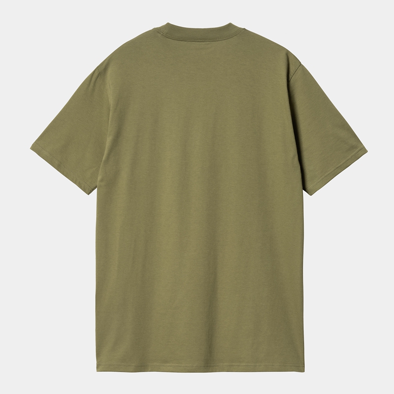 Green Men Carhartt Smart T-Shirt | WUE-580347