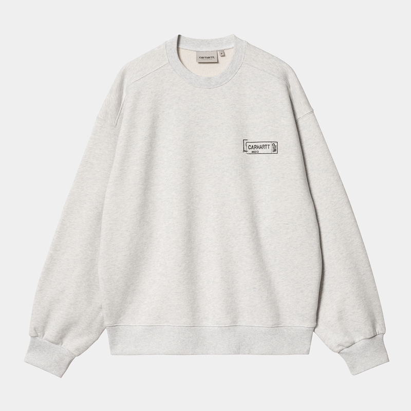 Grey Men Carhartt Stamp Sweatshirt | QDM-926504