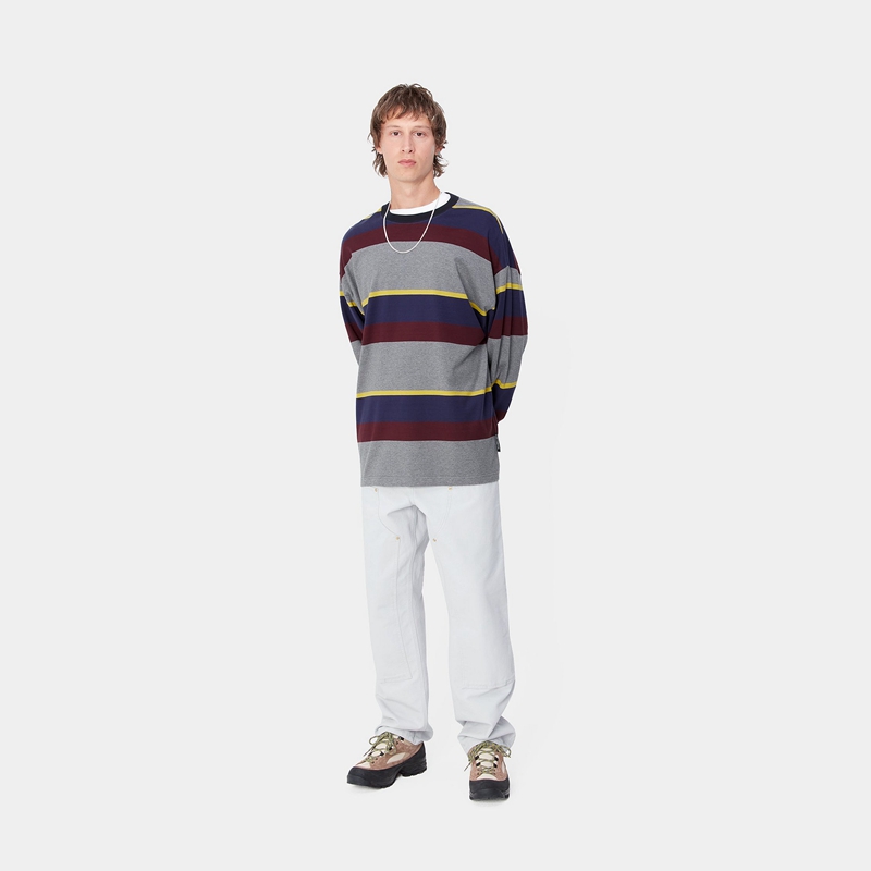 Grey Men Carhartt Sundling T-Shirt | XQL-372956