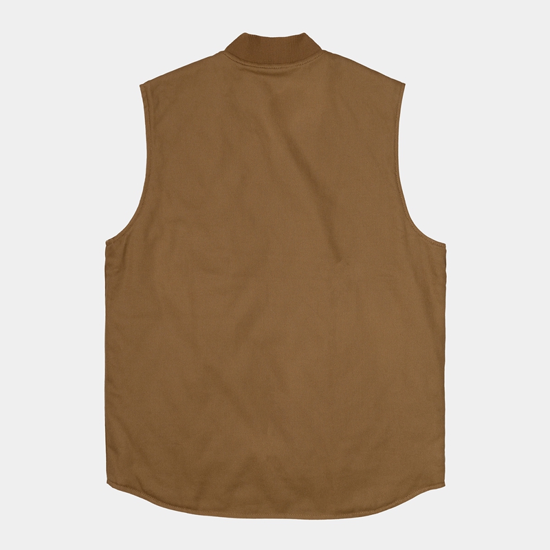 Khaki Men Carhartt Vest | SVL-234017
