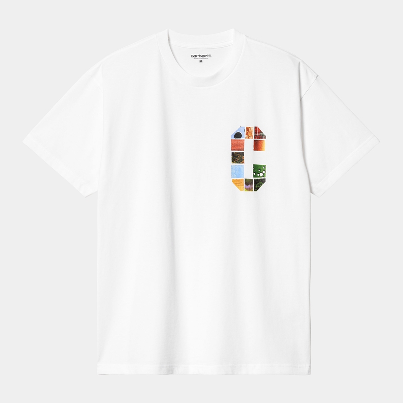 White Men Carhartt Machine 89 T-Shirt | FRW-184720