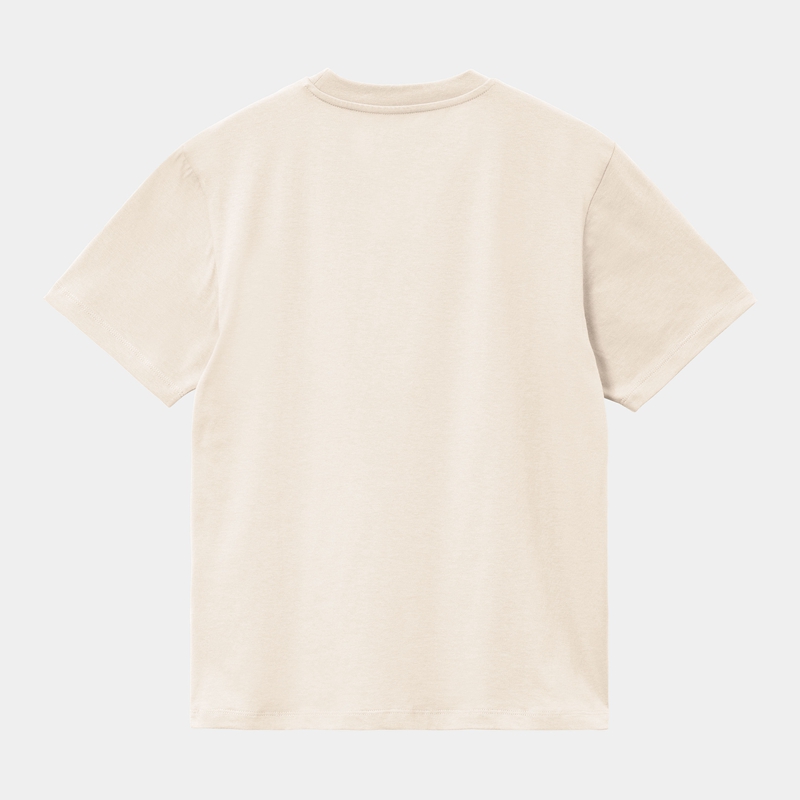 White Women Carhartt American Script T-Shirt | QPS-361082